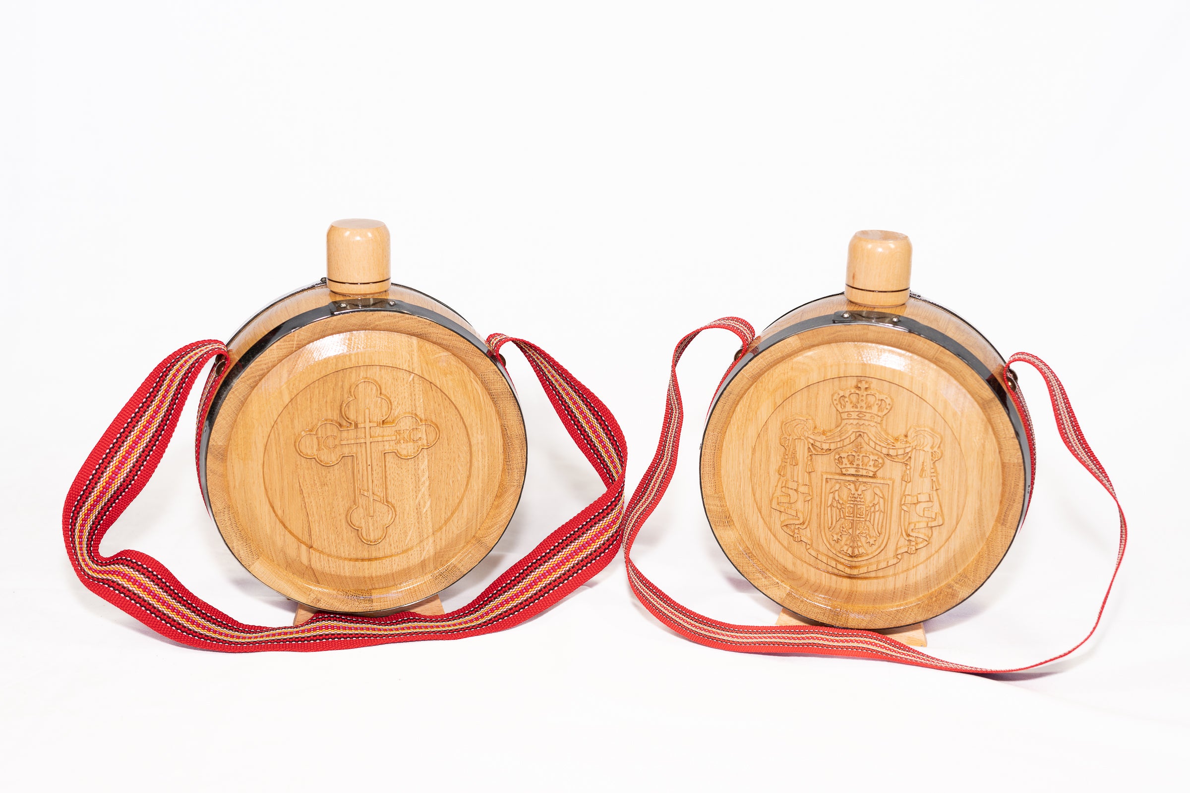 700ml Oak Wood Flask - Various Designs