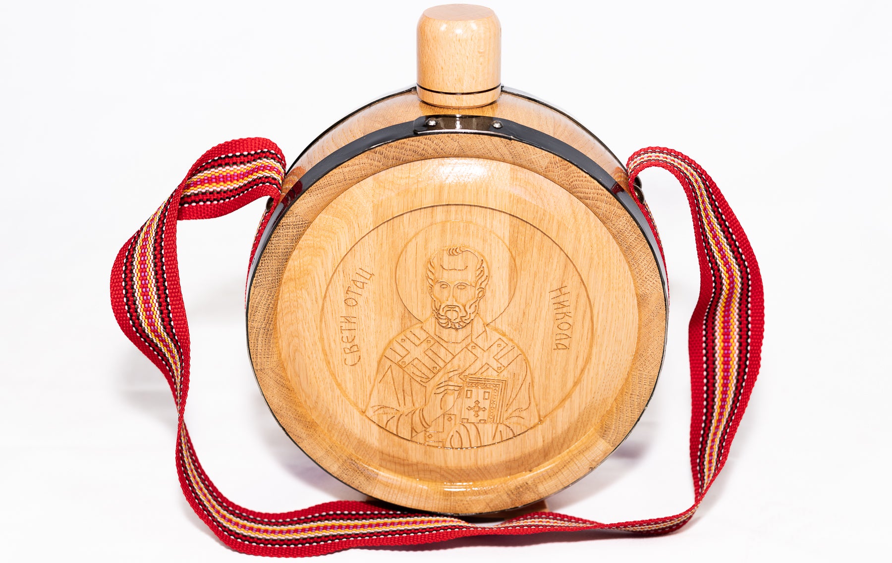 700ml Oak Wood Flask - Various Designs
